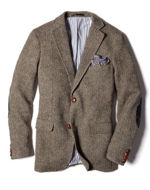 Blazer tweed gris marron