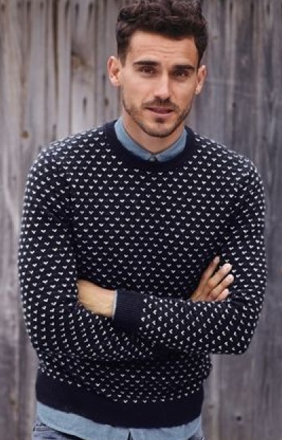 pull.rond.chemise pull col rond motifs poids plus chemise